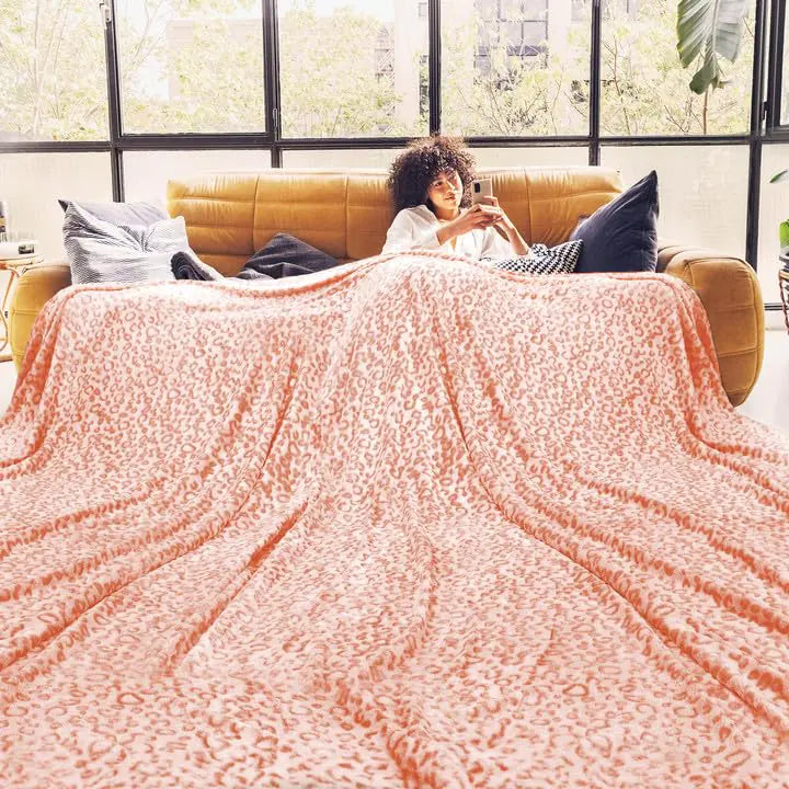 ZHIKU Blanket Fuzzy Cute Soft Fleece Blanket Throw Lightweight Queen Size Throw Blanket for Bed
