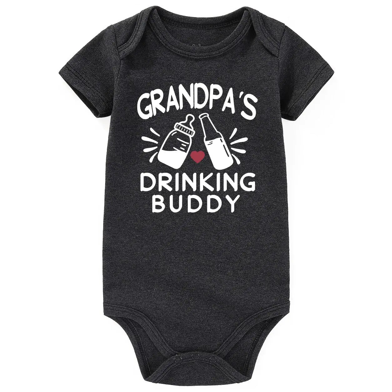 BESDEAR Grandpa Baby Clothes For Girl Boy Gender Neutral Newborn Baby Romper Funny Baby Bodysuits Gifts For Baby Gray 0-3 Months