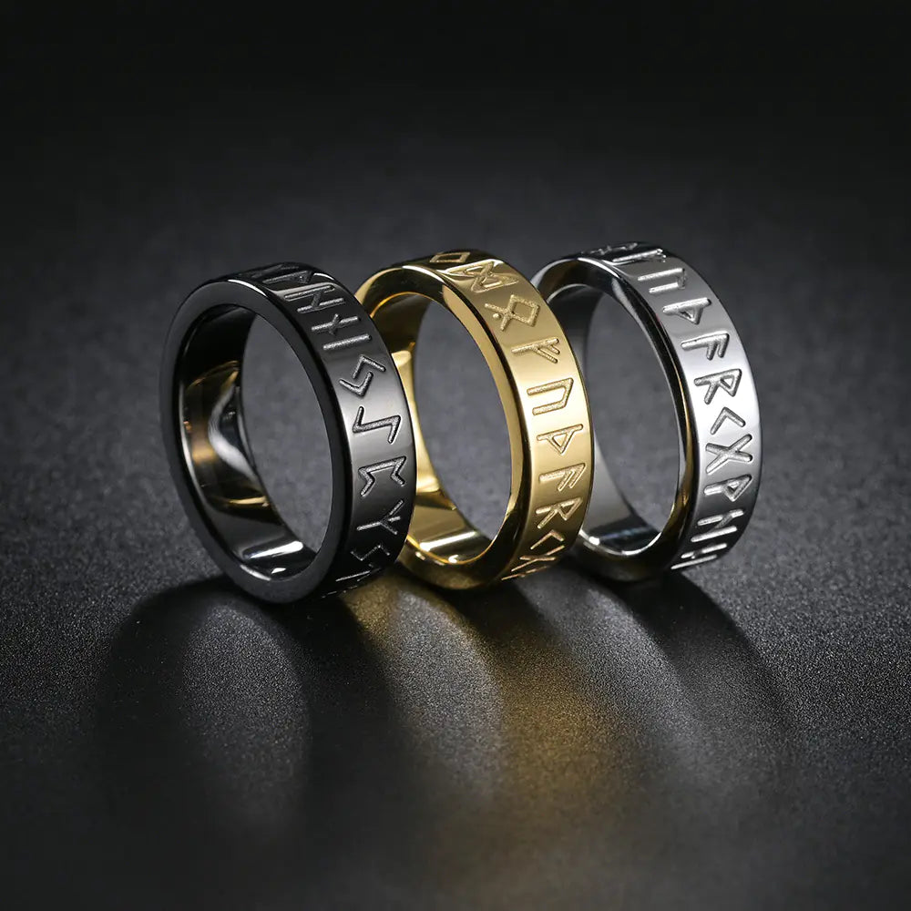 Couple Titanium Steel Ring Ornament