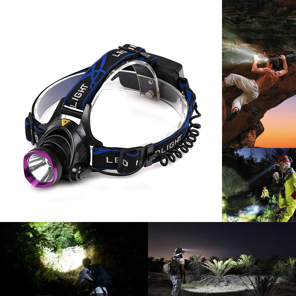 LED Flashlight, Vande T6 Adjustable Headlamp H421