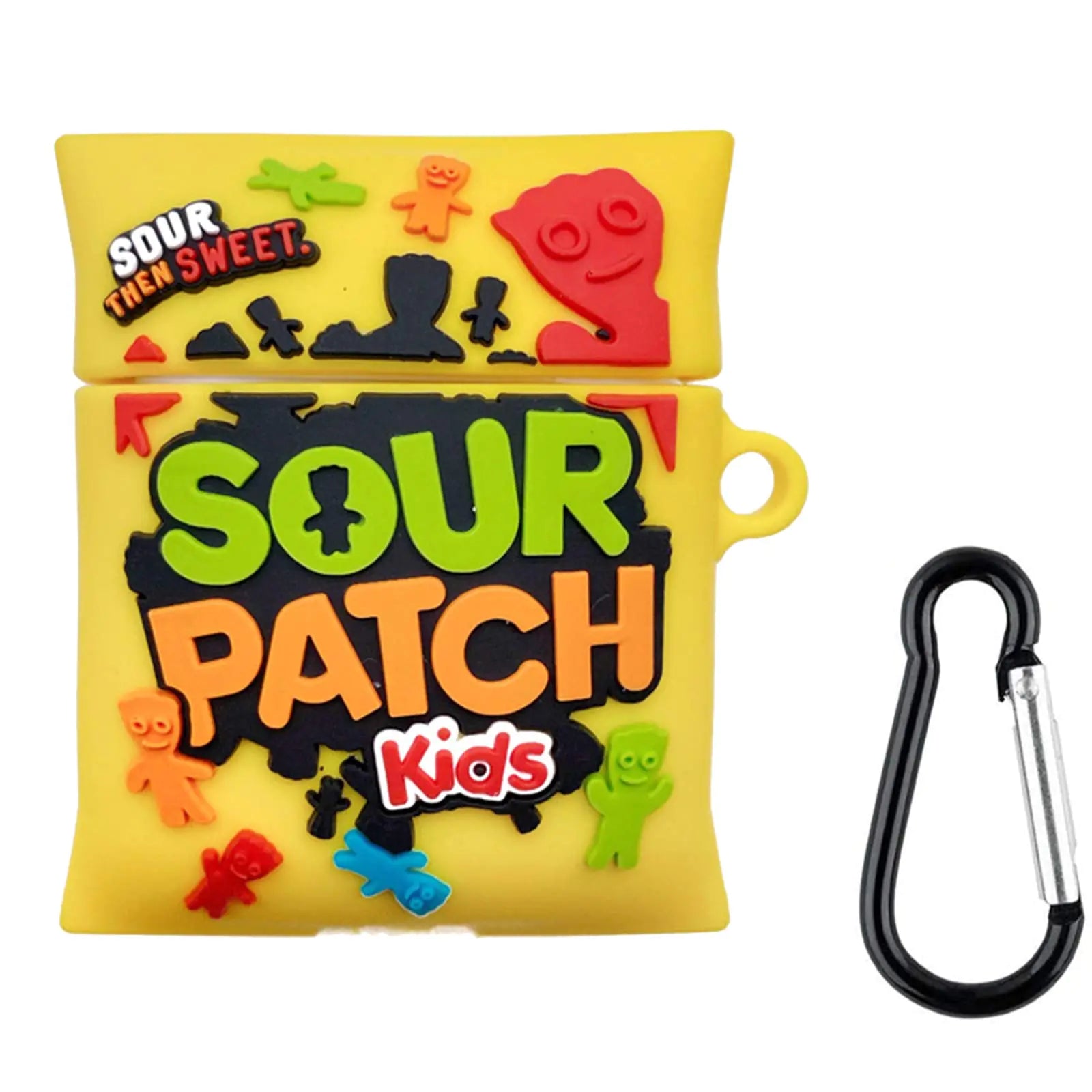 Cute Case Compatible for Apple AirPods 2/1 AirPods Case Cover 3D Slim Shockproof Silicone Shell Anti-Fall Cover for AirPods Charging Cartoon Case with Carabiner (AirPods 2/1 Candy)