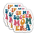 (3Pcs) in My Soccer Mom Era Sticker Soccer Mom Stickers Soccer Decals Waterproof Vinyl Decal for Books Laptops Waterbottles Tumblers Cups Helmets Gifts for Mom Mama Mommy Soccer Lovers 3 x 2.7 Inch