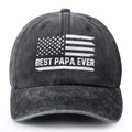 Papa Gifts Papa Hat Grandpa Birthday Gifts for Papa Funny Fathers Day Grandparents Day Gifts for Papa Grandpa Dad from Daughter Son Grandkids Granddaughter Unique Adjustable Baseball Cap Grey