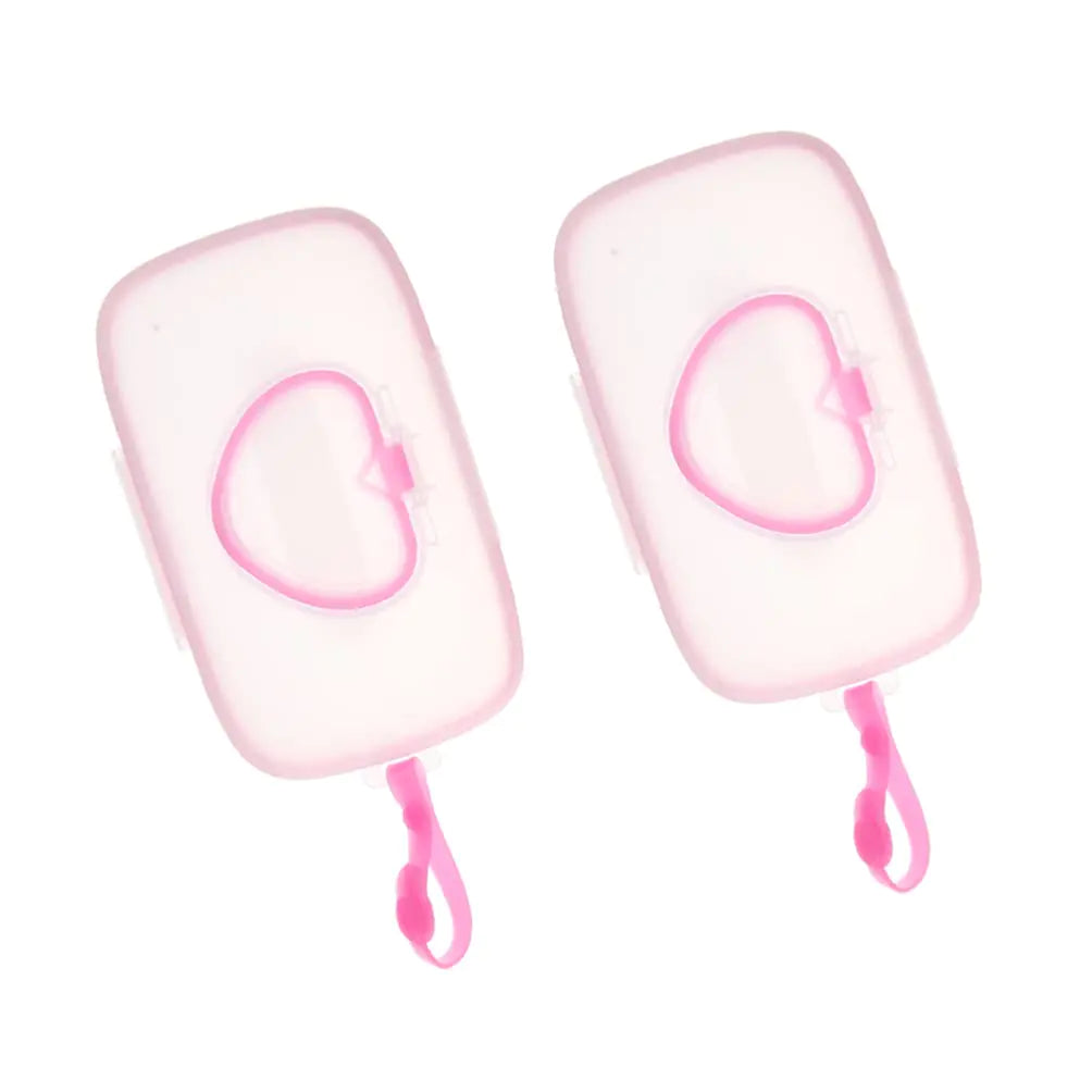 Artibetter 2pcs Adult Wipes Wipes Dispenser Baby Box Portable Wipes Dispenser Baby Wipes case Baby Wipe Holder Lovely Infant Wipes Storage Water Wipes Baby Box Baby Wipe Warmer