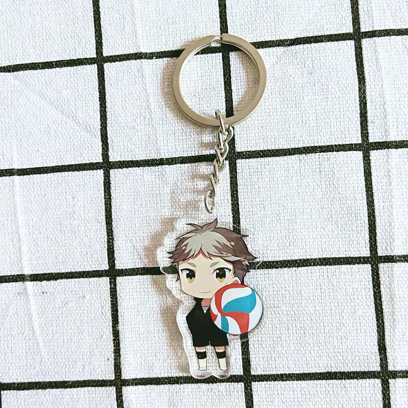 Acrylic Keychain Volleyball Anime Double-Sided Custom