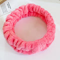 Chic Coral Fleece Elastic Spa Hairband for Women
