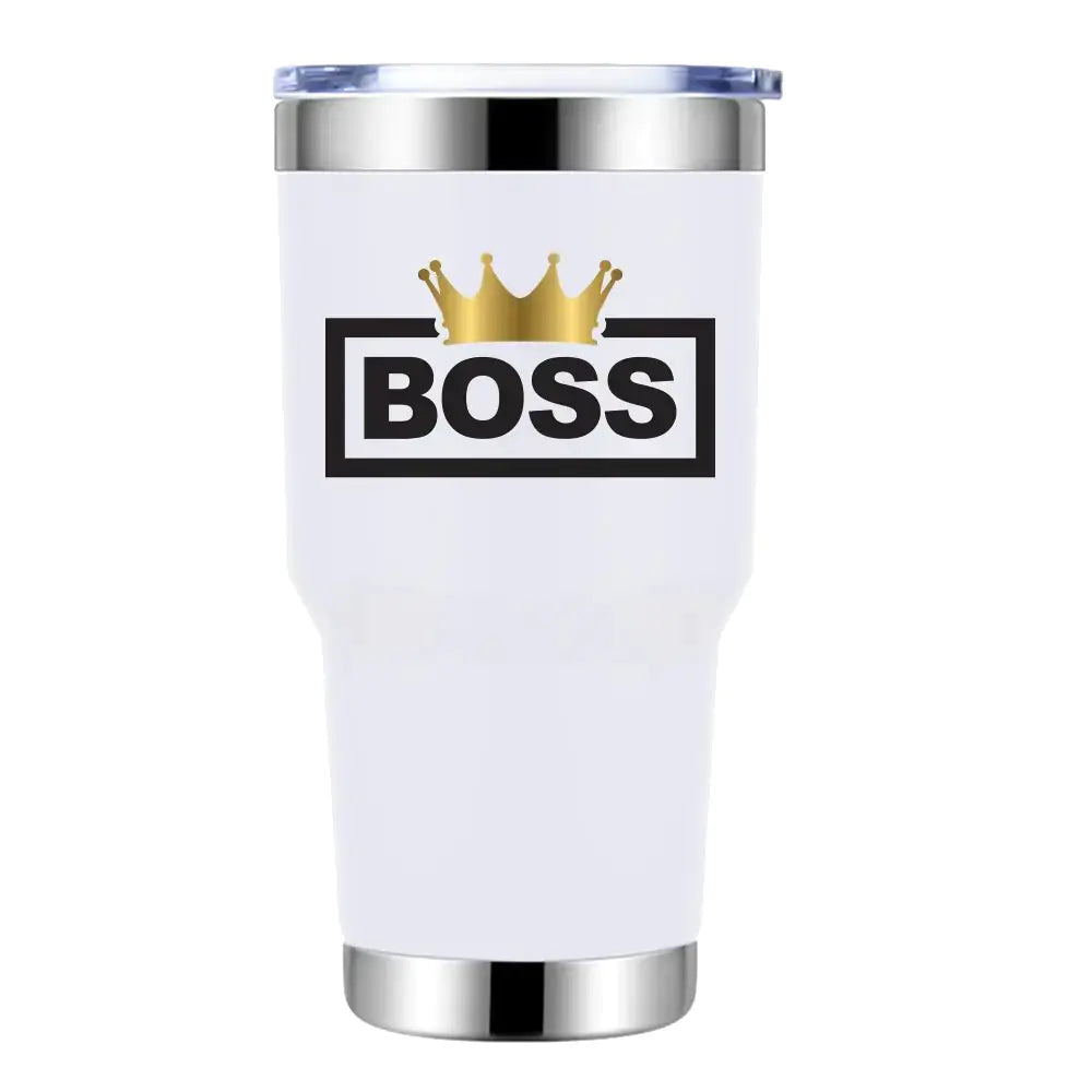 Boss Crown 30oz Insulated Vacuum Sealed Tumbler
