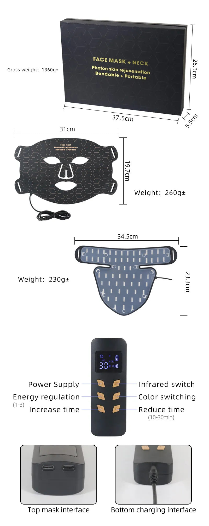 LED Silicone Mask