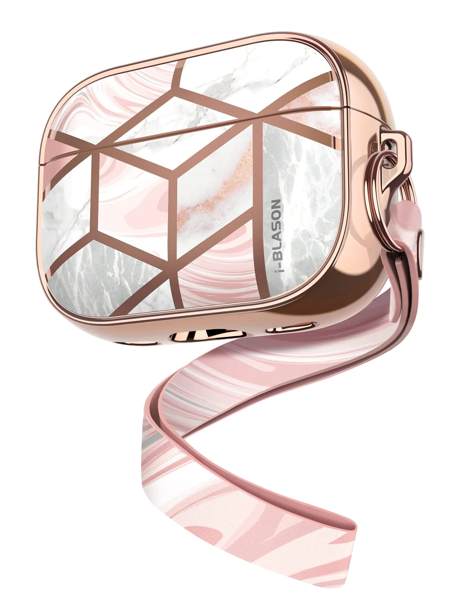 i-Blason Schutzhülle für AirPods Pro 2. Generation/Schutzhülle für AirPods Pro 1. Generation kompatibel mit MagSafe tragbar stoßfest 360 ° Rundumschutz für AirPods Pro 2 / AirPods Pro 1 Rosa