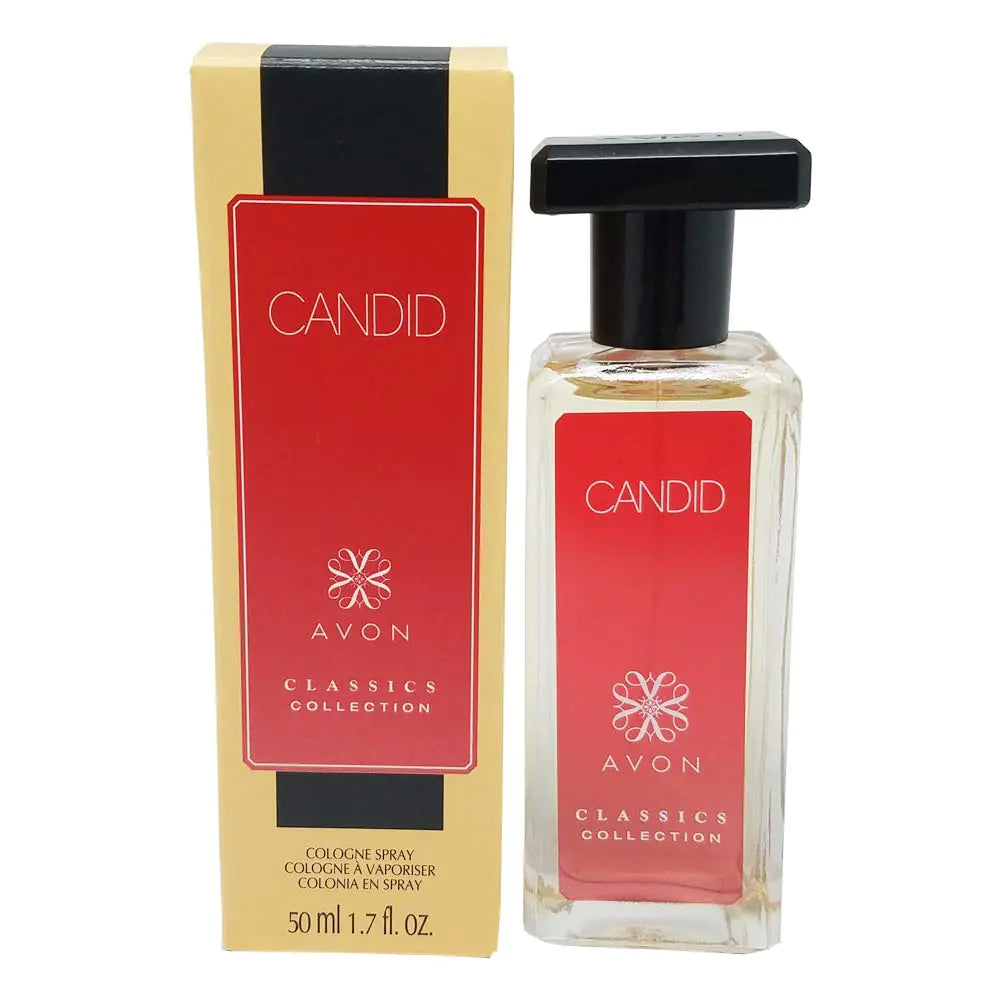 AVON Candid Cologne Spray - Avon Classics Collection Amber Floral 1.7 oz Spray | Tropical Flowers & Exotic Woods Cologne for Men
