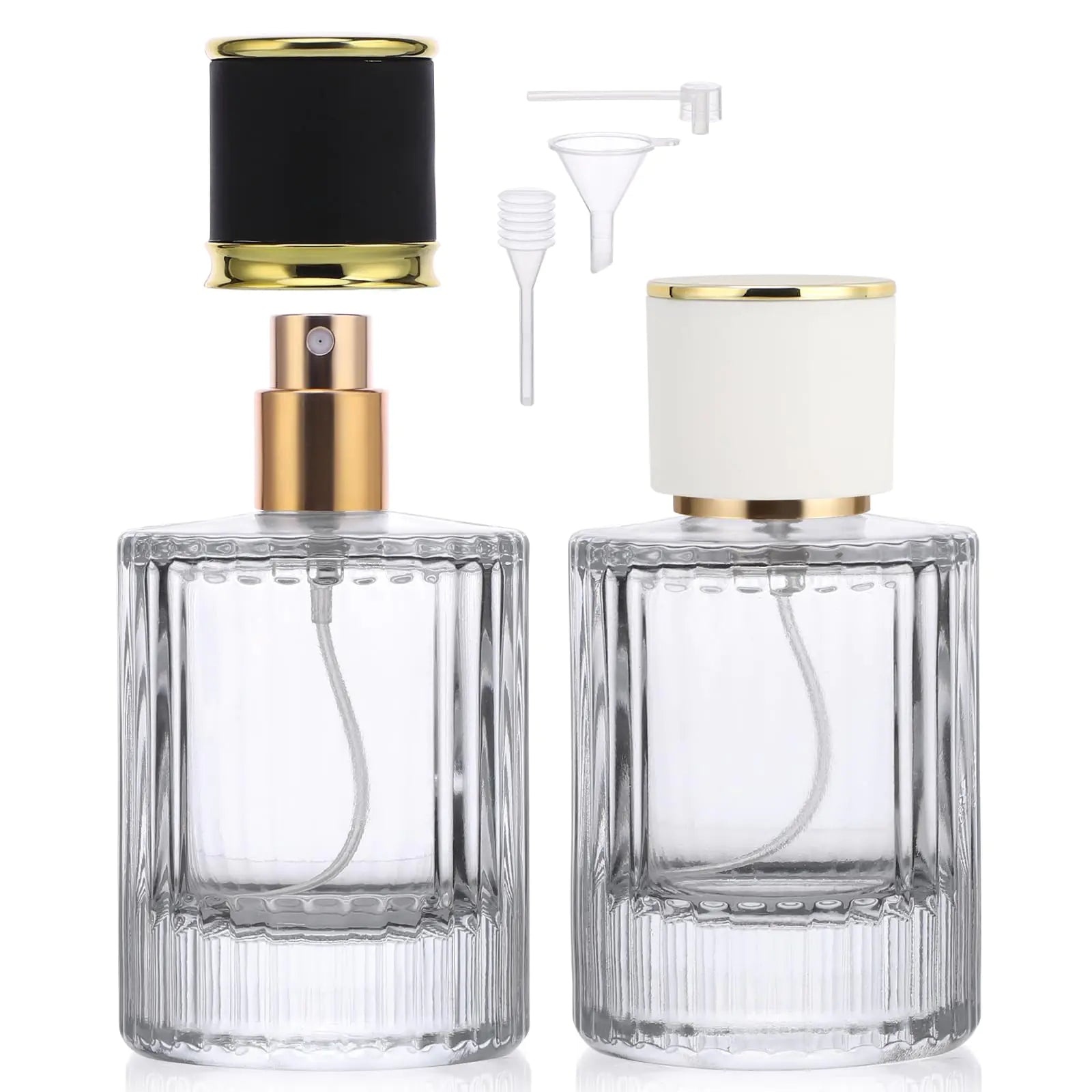 Segbeauty 50ml Travel Cologne Sprayer 2 Packs Glass Vintage Perfume Atomizer Empty Refillable Perfume Bottles Toiletries Container Dispenser Sample Perfume Spray Bottle Atomizer for Men Women