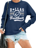JINTING Football Game Day Sweatshirt Women: Football Season Pullover Football Team Falll Shirts Graphic Long Sleeve Tops