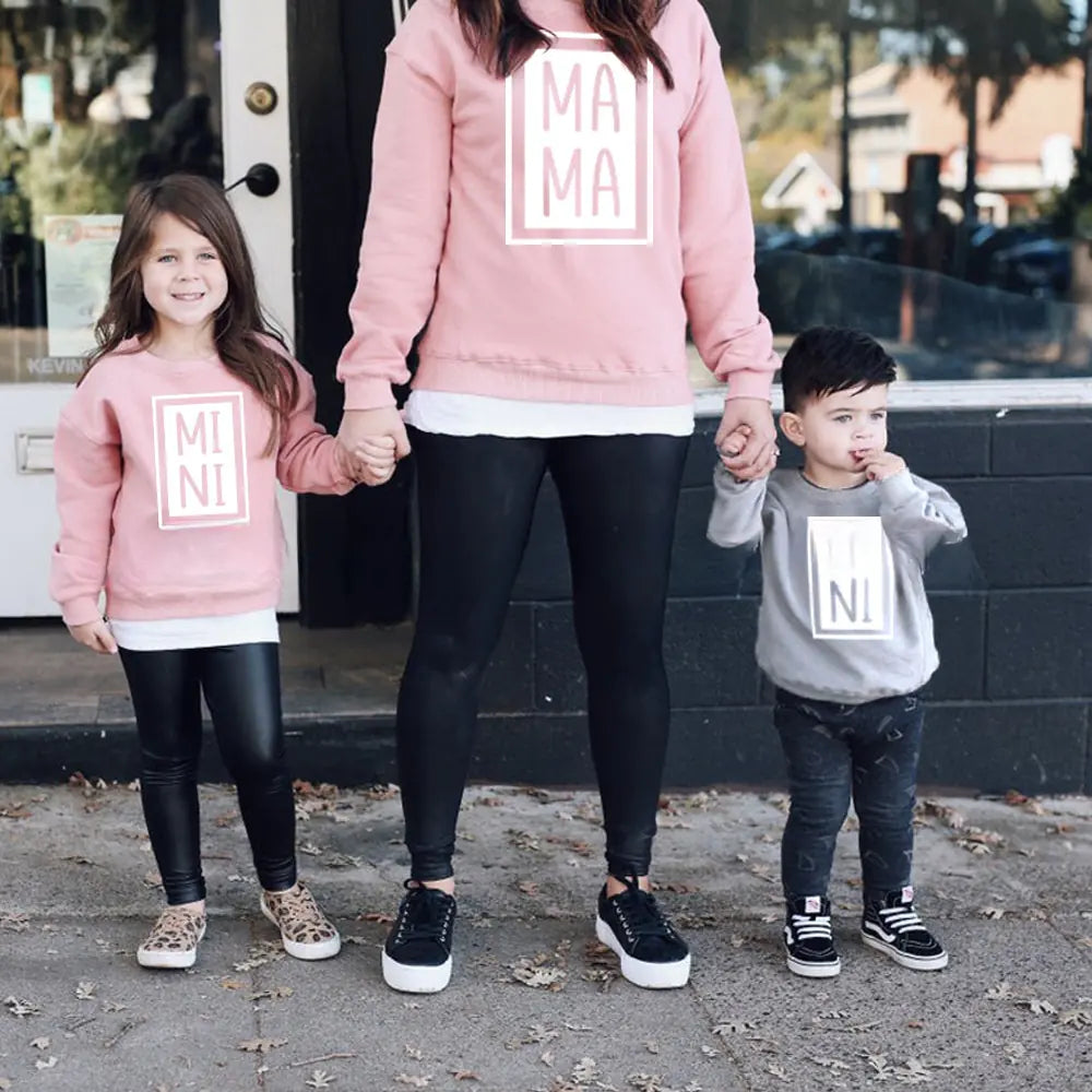 Three-Color Mother-Daughter Matching Outfits