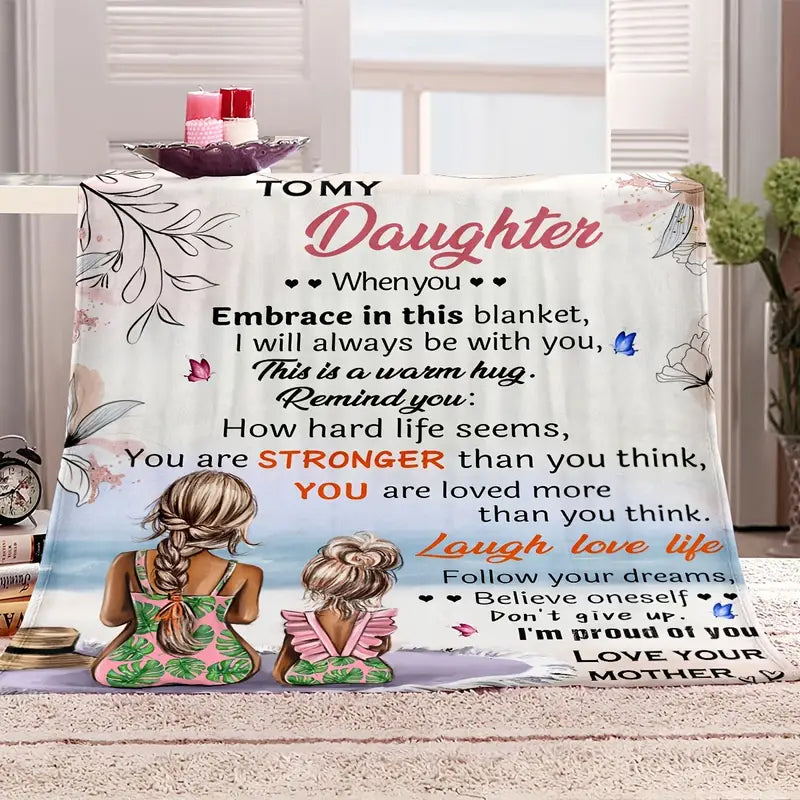 Cozy Flannel Blanket for Daughter - Soft Throw Blanket