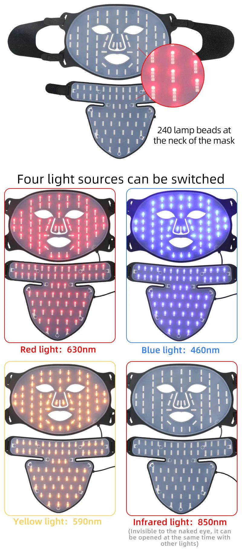 LED Silicone Mask