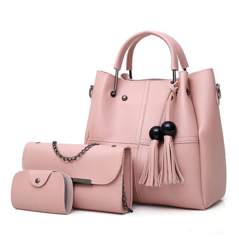 3-Piece Tassel Mother-Daughter Bag Set