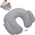 MABOZOO Twin Nursing Pillows for Breastfeeding with Removable CoverAdjustable Waist Strap Breastfeeding PillowBreastfeeding Pillows for More Support for Mom and Baby