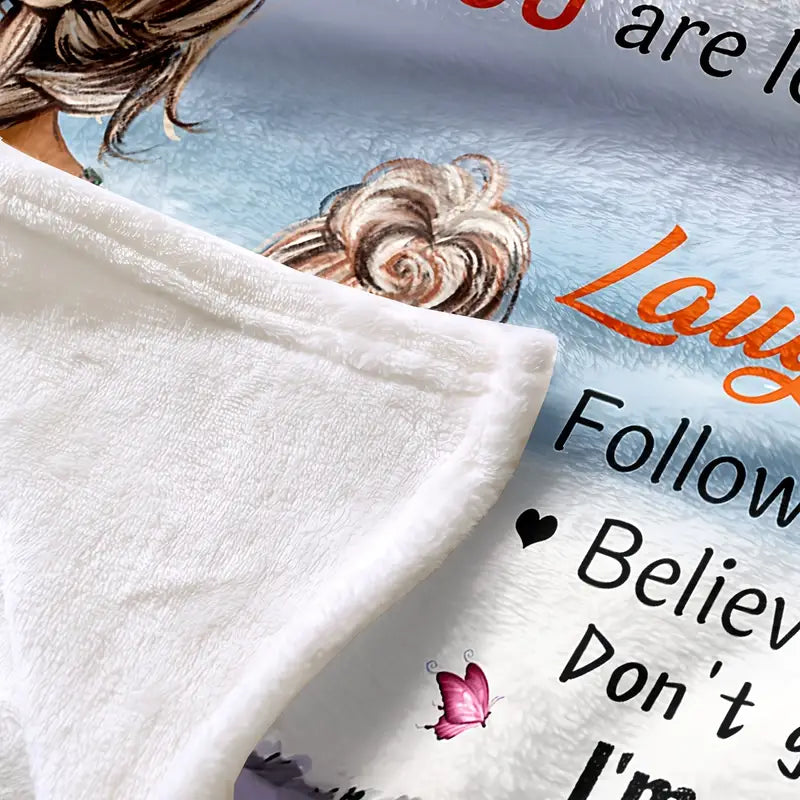 Cozy Flannel Blanket for Daughter - Soft Throw Blanket