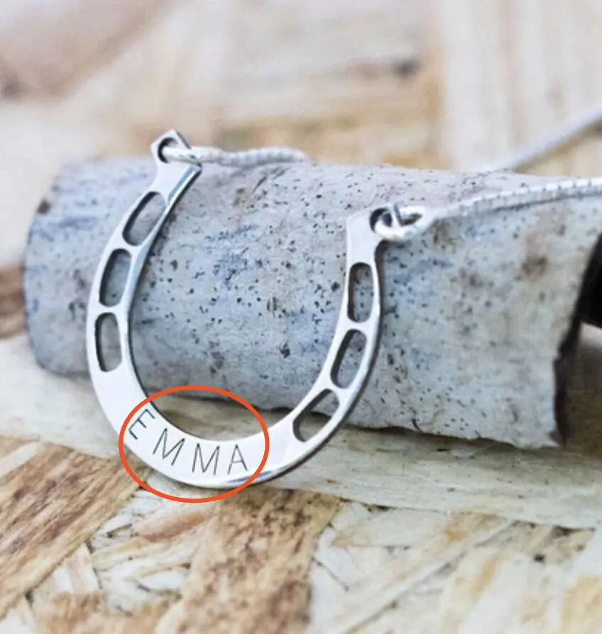 Sterling Silver Personalized Engraved Necklace