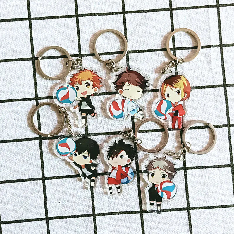 Acrylic Keychain Volleyball Anime Double-Sided Custom
