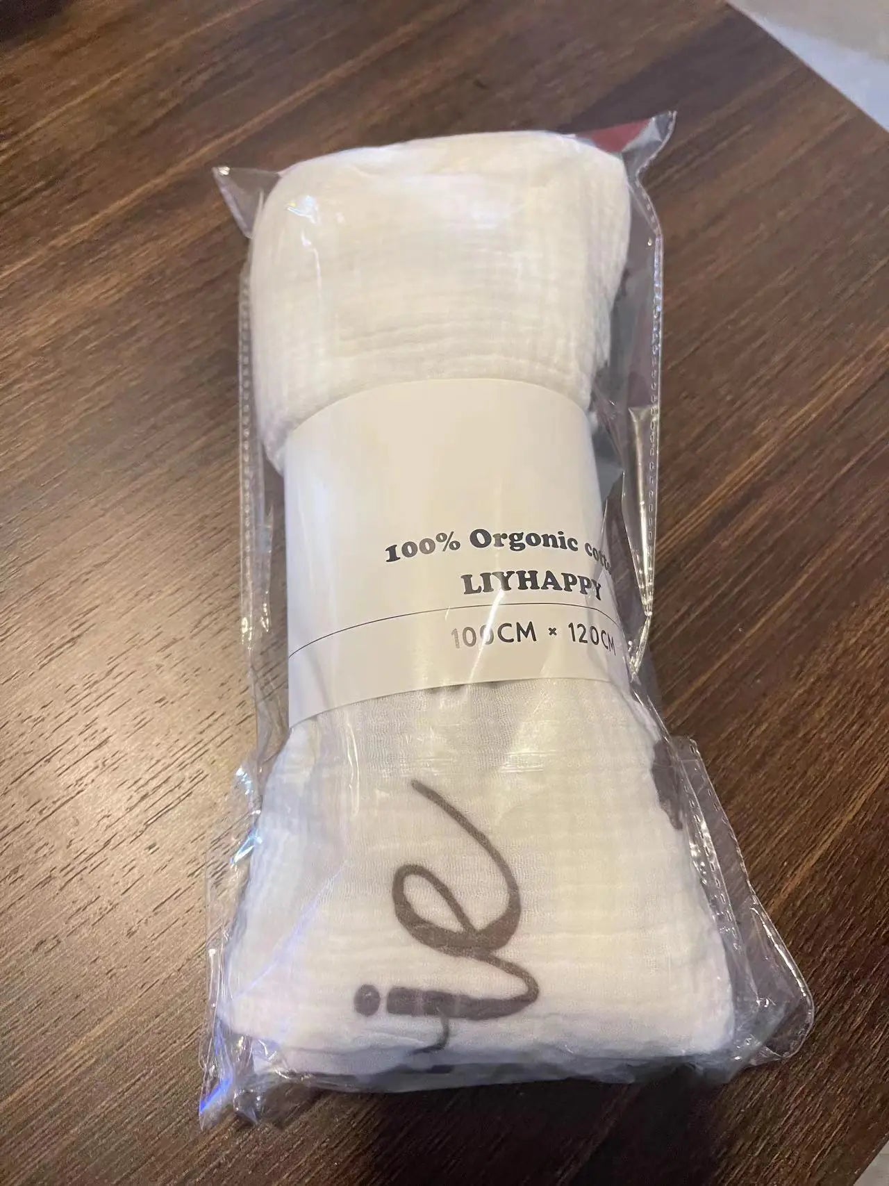 Personalized Cotton Baby Letter Muslin Blanket (6 Layers)