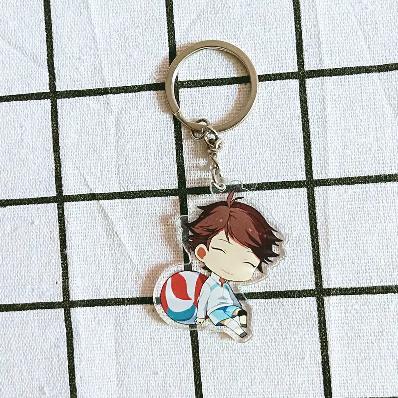Acrylic Keychain Volleyball Anime Double-Sided Custom