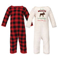 Hudson Baby Holiday Pajamas Moose Wonderful Time Baby 0-3 Months