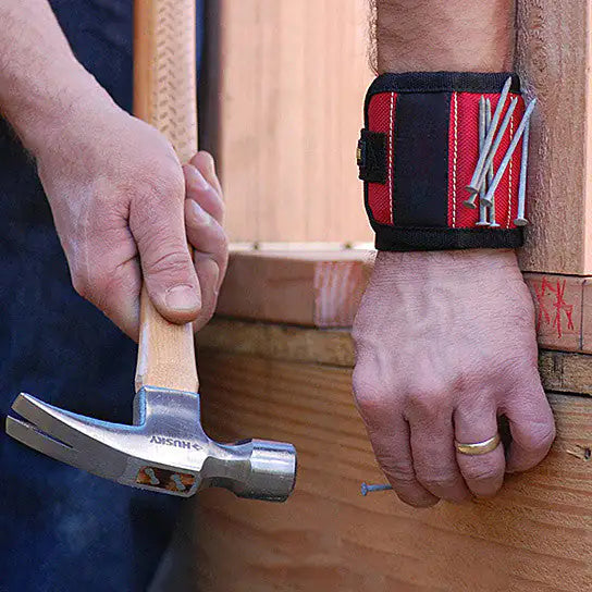 Magnetic Handyman Wristband for Nails, Screws, Bits and More