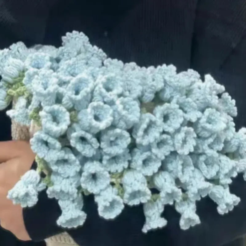 Flower Bouquet Blanket, Finished Rose Blanket, Handmade Weaving