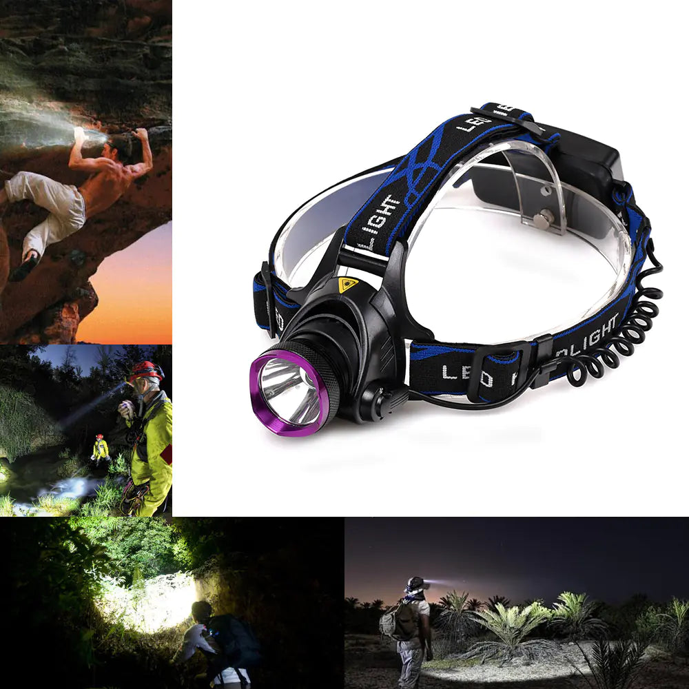 LED Flashlight, Vande T6 Adjustable Headlamp H421