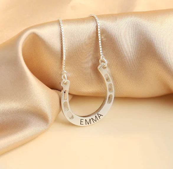Sterling Silver Personalized Engraved Necklace