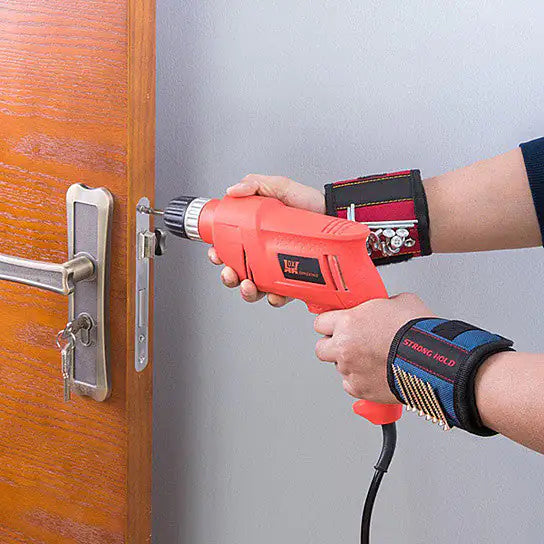 Magnetic Handyman Wristband for Nails, Screws, Bits and More