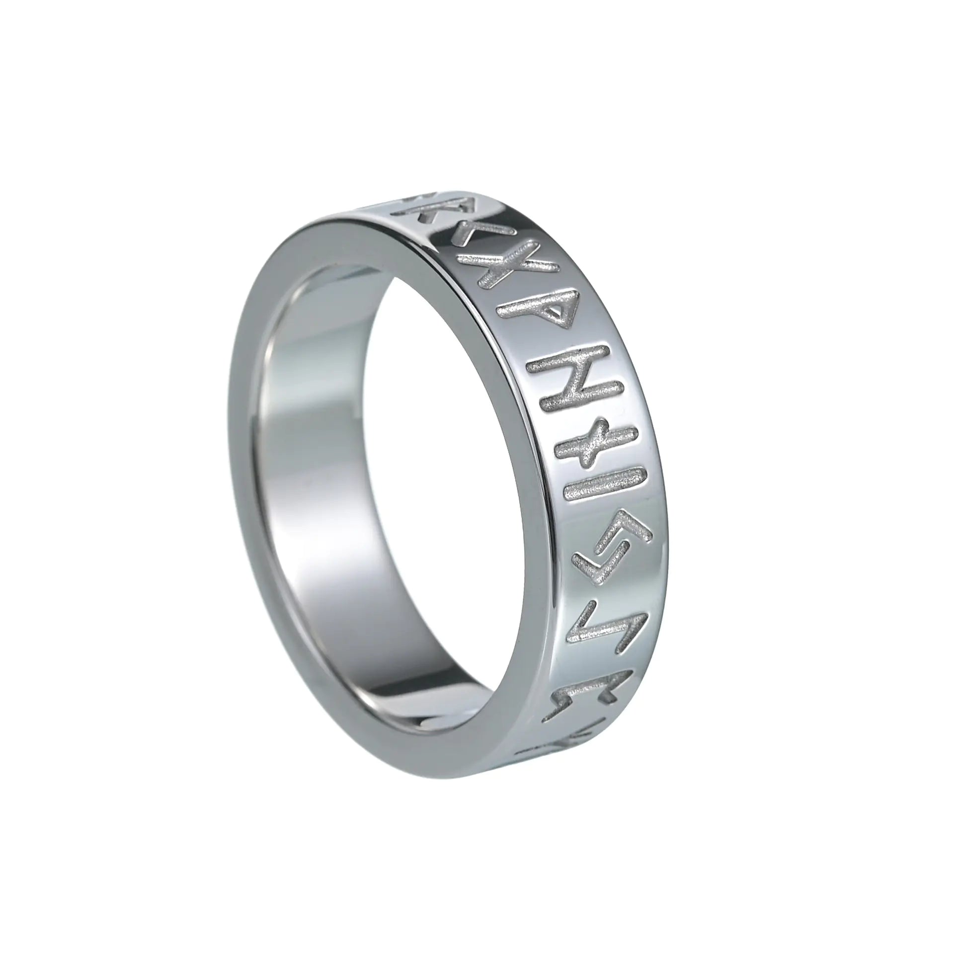 Couple Titanium Steel Ring Ornament